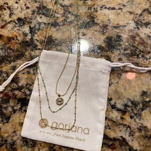 Gorjana turquoise necklace set